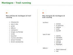 Montagne - Trail running